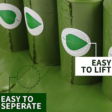 Biodegradable Dog Waste Bags Leakproof Easy Tear Pet Cleanup Bags with Dispenser