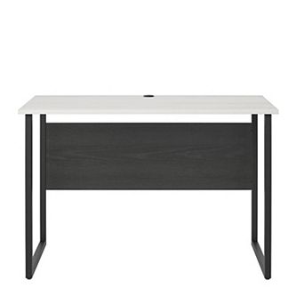 Lufeiya Teen Writing Desk with Low Profile Height, Compact Study Table with U Shaped Metal Legs