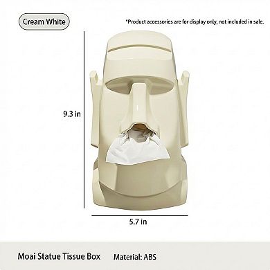 Modern Face Tissue Box Holder Decorative Desk and Home Accent