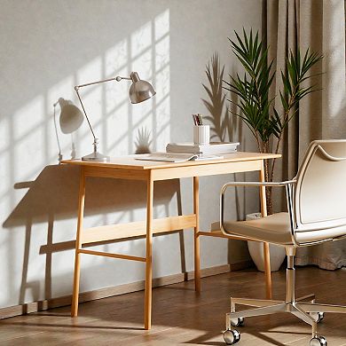 Lufeiya Computer Desk with Spacious Desktop, Writing Study Table for Home Office Gaming Workspace