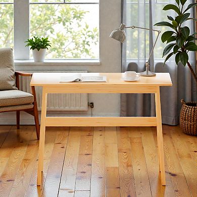 Lufeiya Computer Desk with Spacious Desktop, Writing Study Table for Home Office Gaming Workspace