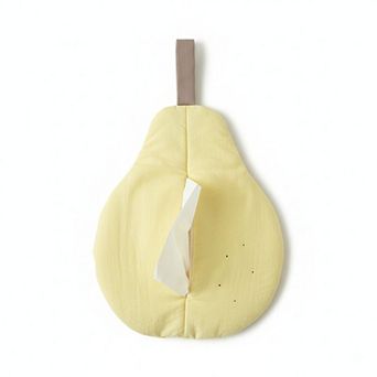 Decorative Pear Shaped Fabric Tissue Holder with Hanging Loop