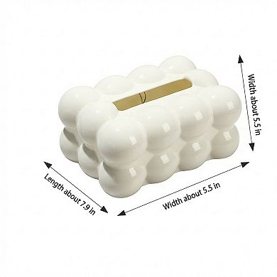 Bubble Cube Tissue Box Cover Decorative Tabletop Holder