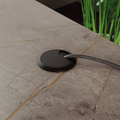 Lufeiya L Shaped Computer Desk with Drawers and Open Shelves, Corner Office Desk with Storage