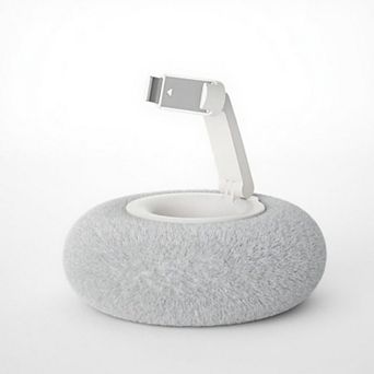 Women's Plush Weighted Phone Stand with Adjustable Folding Holder for Hands-Free Viewing