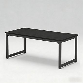 Lufeiya 70 Inch Computer Desk Large Office Desk with Thick Tabletop, Wide Writing Work Desk