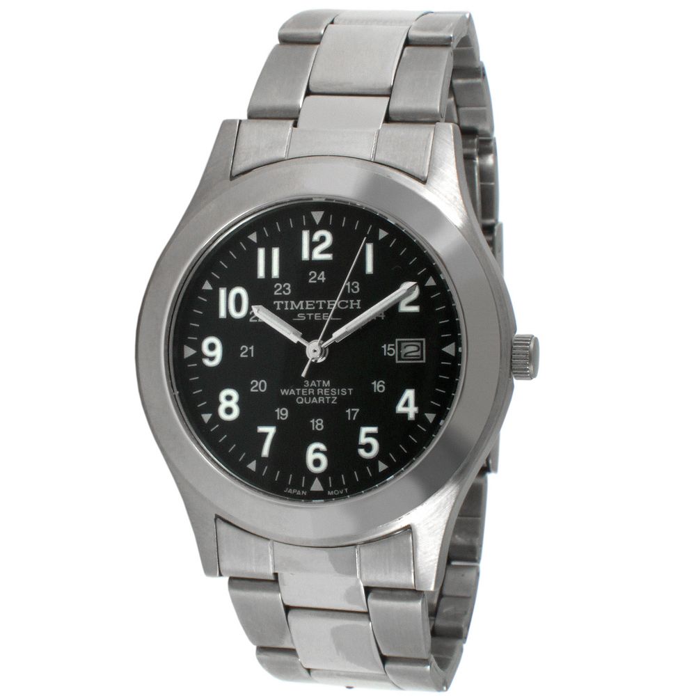 TIMETECH Women's Water Resistant Steel Bracelet Watch with Easy Read ...