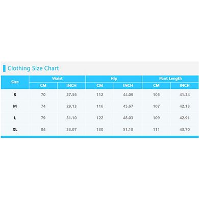 Womens Elastic Waist Drawstring Lightweight Relaxed Wide Leg Pants with Side Pockets