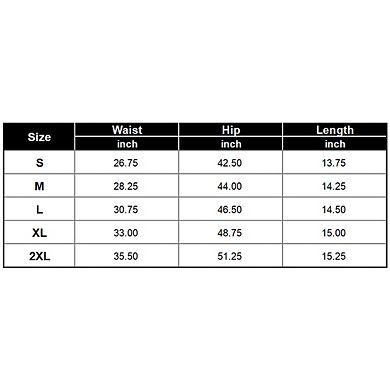 Womens Elastic Waist Drawstring Cuffed Hem Design Casual Shorts with Pockets