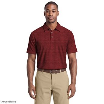Men's PGA Tour Jaspe Airflux Short Sleeve Golf Polo Shirt