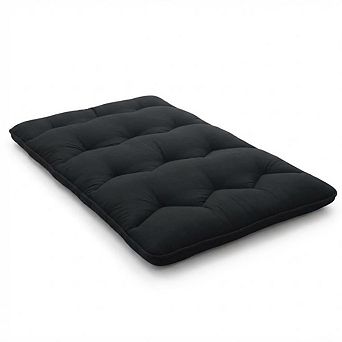 Japanese Futon Mattress 5-Layer Comfort Foldable Soft Microfiber Multi-Use Tatami Camping Floor Bed