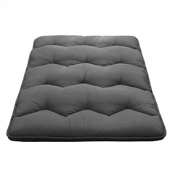 Japanese Futon Mattress 5-Layer Comfort Foldable Soft Microfiber Multi-Use Tatami Camping Floor Bed