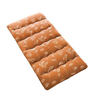 Floral Japanese Futon Mattress Twin Full Size, Soft Plush Fabric, Foldable Floor Sleeping Pad