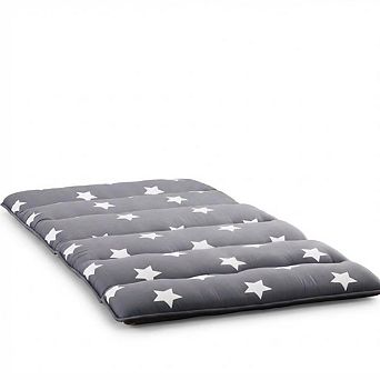 Floral Japanese Futon Mattress Twin Full Size, Soft Plush Fabric, Foldable Floor Sleeping Pad