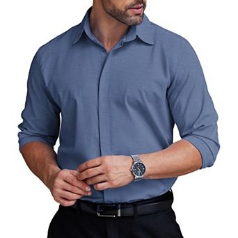 COOFANDY Men' Button Down Shirts Long Sleeve Wrinkle Free Shirt Business Casual Dress Shirts
