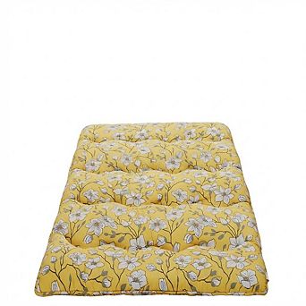 Floral Print Japanese Style Floor Mattress, Kid & Pet-Friendly, Multi-Use Floor Play Guest Bed