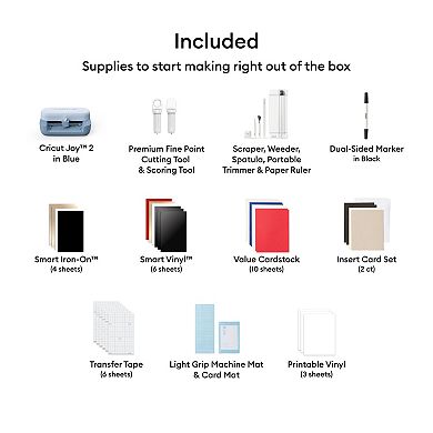 Cricut® Joy 2 Essential Bundle Crafting Machine & Accessories
