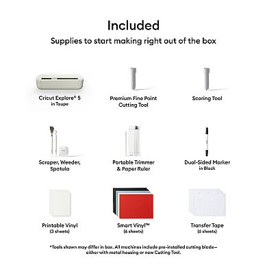 Cricut® Explore® 5 & Essential Bundle Crafting Machine