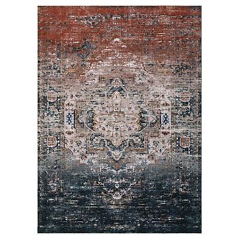 Large Area Rug Non-Slip, Ultra-Thin Rug for Living Room Bedroom, Machine Washable and Foldable