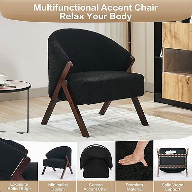 ANIXOL Mid-Century Upholstered Accent Chair