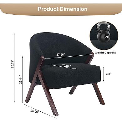 ANIXOL Mid-Century Upholstered Accent Chair