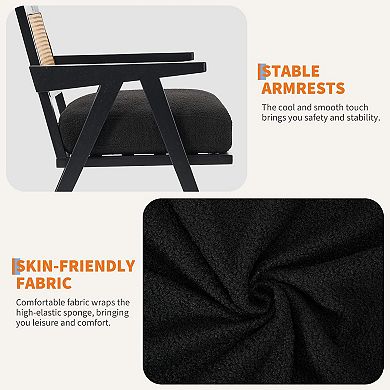 ANIXOL Mid Century Rattan Accent Chair