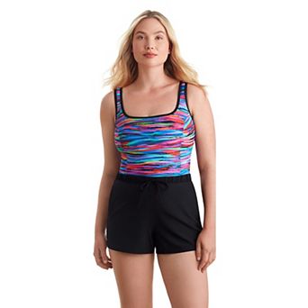 Women's Great Lengths Binded Scoopneck Runaround One-Piece Swimsuit