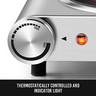 1800W Electric Cooktops with 7 Levels Temperature Control, Indicator Light, 120V