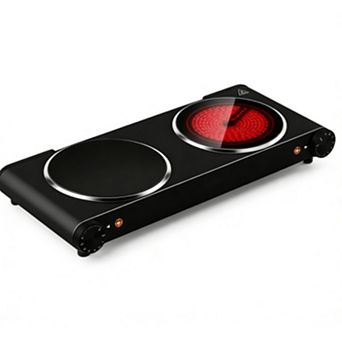 1800W Electric Cooktops with 7 Levels Temperature Control, Indicator Light, 120V