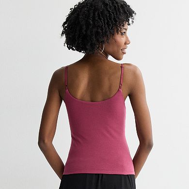 Juniors' Pink Republic Built-In Bra Camisole