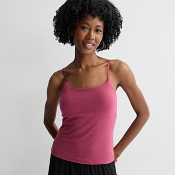 Juniors' Pink Republic Built-In Bra Camisole
