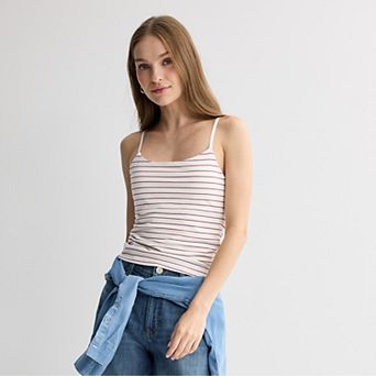 Juniors' Pink Republic Built-In Bra Camisole