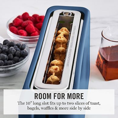 Martha Stewart Long Slot 2 Slice Toaster in Linen