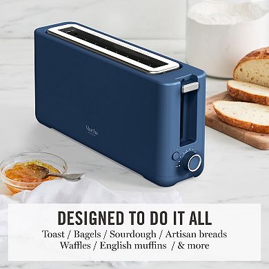 Martha Stewart Long Slot 2 Slice Toaster in Linen