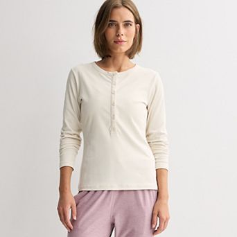 Women's FLX Wander Fitted Rib Henley Tee