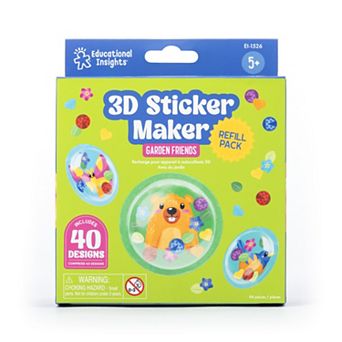 Educational Insights 3D Sticker Maker Refill Pack Garden Friends