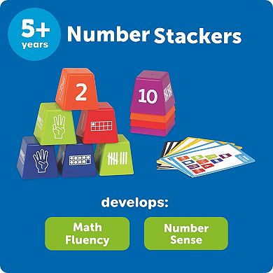 Learning Resources Number Stackers 30-Piece Educational Toy