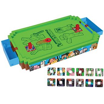Merchant Ambassador Minecraft Arcade Air Hockey - Overworld - Premium Series Motorized Tabletop Game