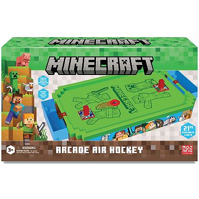 Merchant Ambassador Minecraft Arcade Air Hockey - Overworld - Premium Series Motorized Tabletop Game