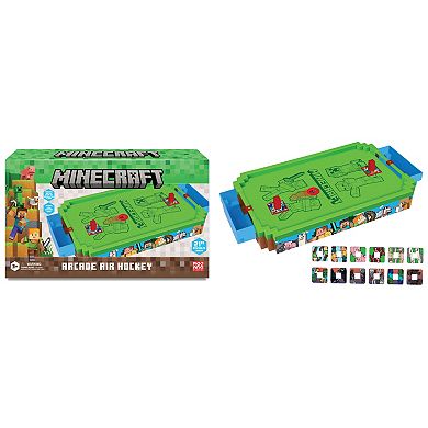 Merchant Ambassador Minecraft Arcade Air Hockey - Overworld - Premium Series Motorized Tabletop Game