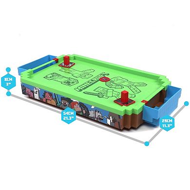 Merchant Ambassador Minecraft Arcade Air Hockey - Overworld - Premium Series Motorized Tabletop Game