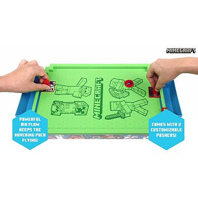 Merchant Ambassador Minecraft Arcade Air Hockey - Overworld - Premium Series Motorized Tabletop Game