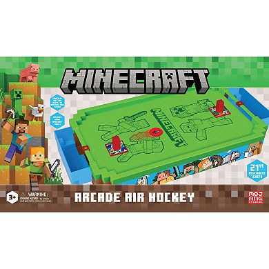 Merchant Ambassador Minecraft Arcade Air Hockey - Overworld - Premium Series Motorized Tabletop Game