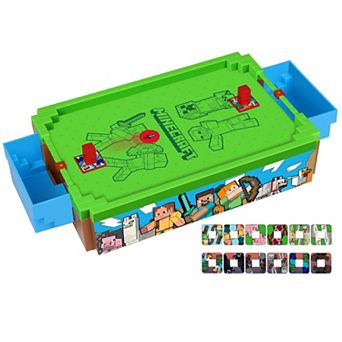 Merchant Ambassador Minecraft 14-Inch Motorized Tabletop Air Hockey Game