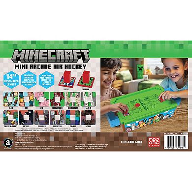 Merchant Ambassador Minecraft 14-Inch Motorized Tabletop Air Hockey Game