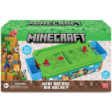 Merchant Ambassador Minecraft 14-Inch Motorized Tabletop Air Hockey Game