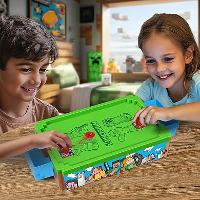 Merchant Ambassador Minecraft 14-Inch Motorized Tabletop Air Hockey Game