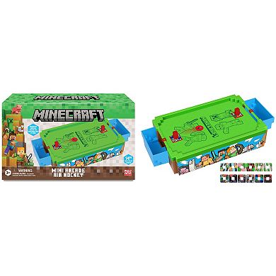 Merchant Ambassador Minecraft 14-Inch Motorized Tabletop Air Hockey Game