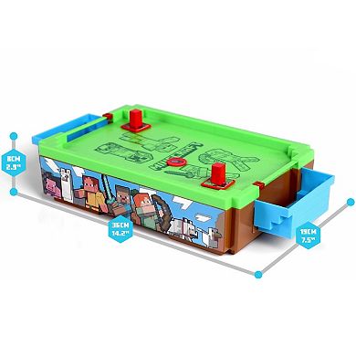 Merchant Ambassador Minecraft 14-Inch Motorized Tabletop Air Hockey Game