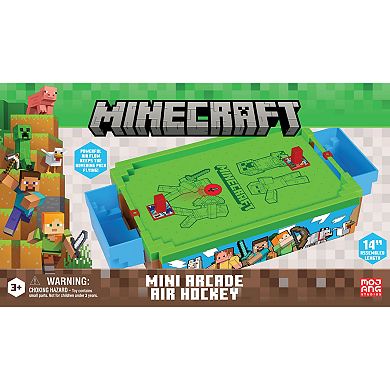 Merchant Ambassador Minecraft 14-Inch Motorized Tabletop Air Hockey Game